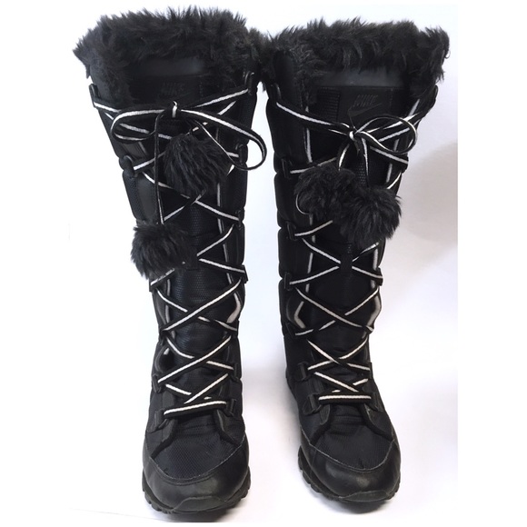 Nike Shoes - NIKE APRES Ski High Black Snow Boots WOMEN’S Sz. 5